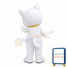 Cartoon White Dog Mascot Adult Costume