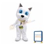 Cartoon White Dog Mascot Adult Costume