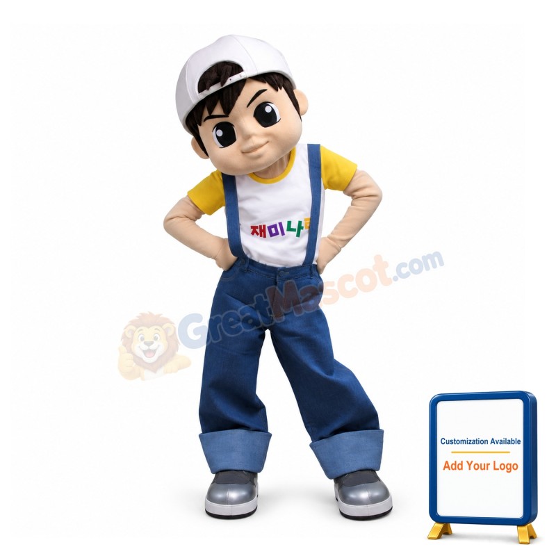 Korean Boy Mascot Adult Costume