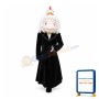Lady Wearing White Chicken Hat Mascot Costume