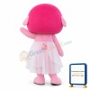 Cute Cartoon Pink Pig Girl Mascot Costume