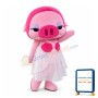 Cute Cartoon Pink Pig Girl Mascot Costume