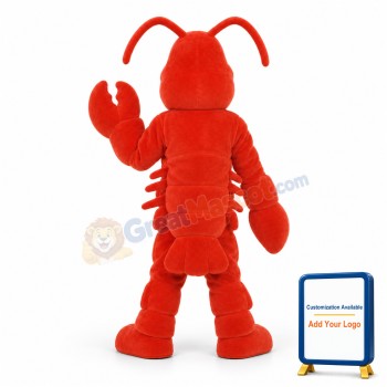 Cartoon Red Lobster Mascot Adult Costume
