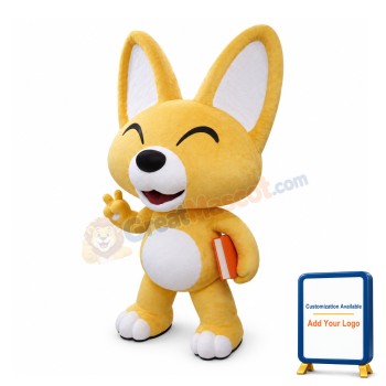 Eddy The Clever Fox Mascot Adult Costume