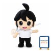 Shy Dark-haired Girl Mascot Adult Costume