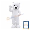 Cute White Bear Mascot Adult Costume