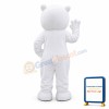 Cute White Bear Mascot Adult Costume