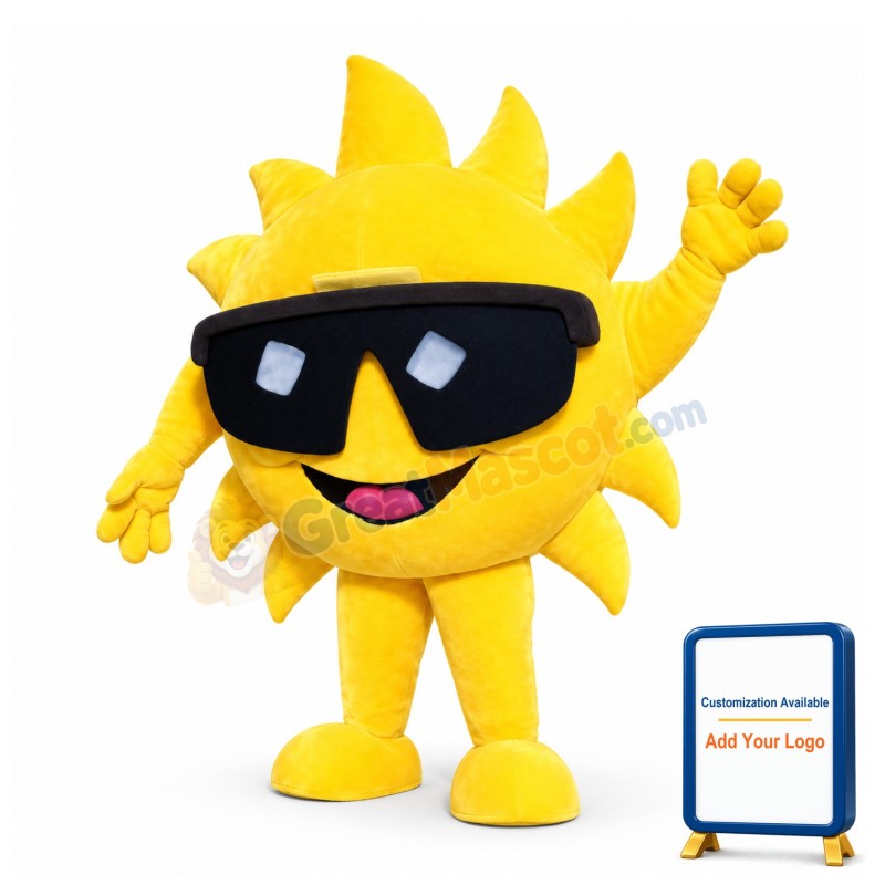 Cool Cartoon Sun Lightweight Mascot Adult Costume