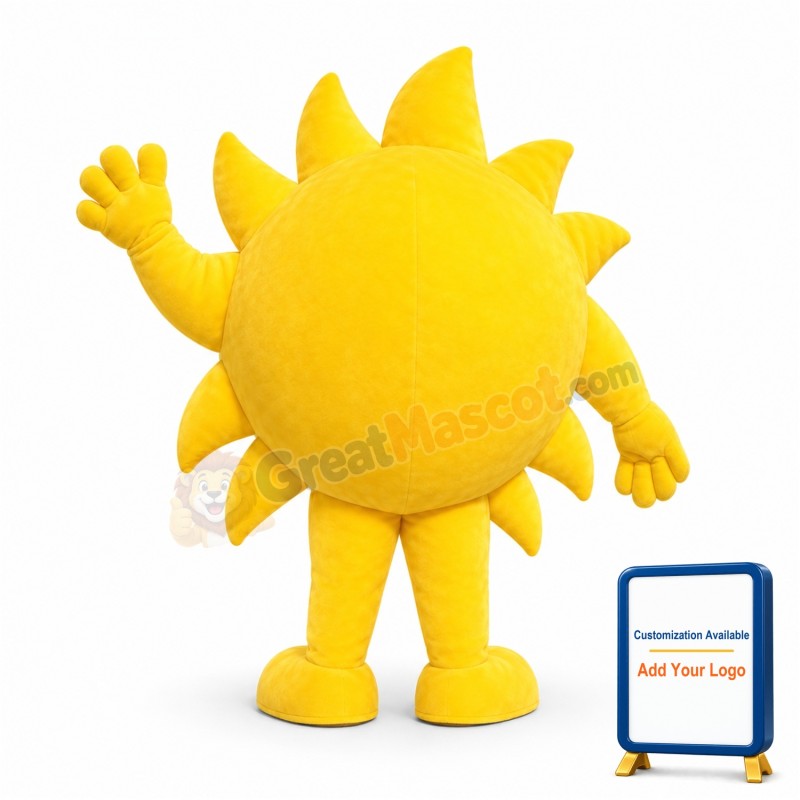 Cool Cartoon Sun Lightweight Mascot Adult Costume