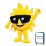 Cool Cartoon Sun Lightweight Mascot Adult Costume
