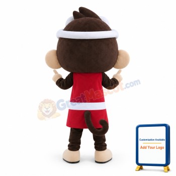 Cute Monkey King Cartoon Mascot Adult Costume