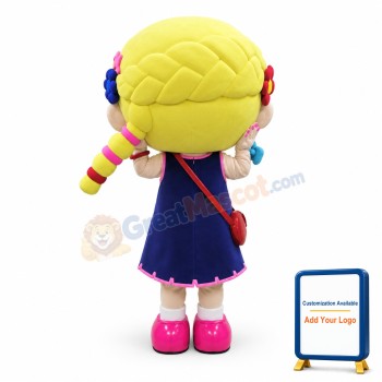 Adult Size Pretty Little Girl Mascot Costume