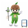 Green Plant Boy With Soil Mascot Costume