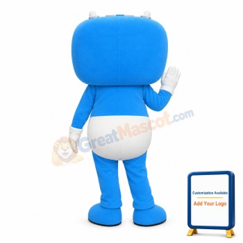 Adult Blue Radio Cartoon Mascot Costume