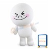 Cheerful Alien Moon Mascot Costume