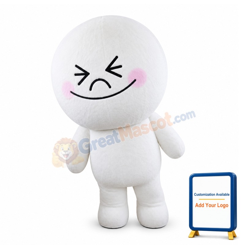 Cheerful Alien Moon Mascot Costume