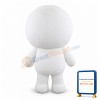 Cheerful Alien Moon Mascot Costume