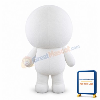 Cheerful Alien Moon Mascot Costume