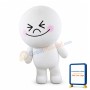Cheerful Alien Moon Mascot Costume