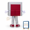 Lightweight Cartoon Red Radio Mascot Adult Costume