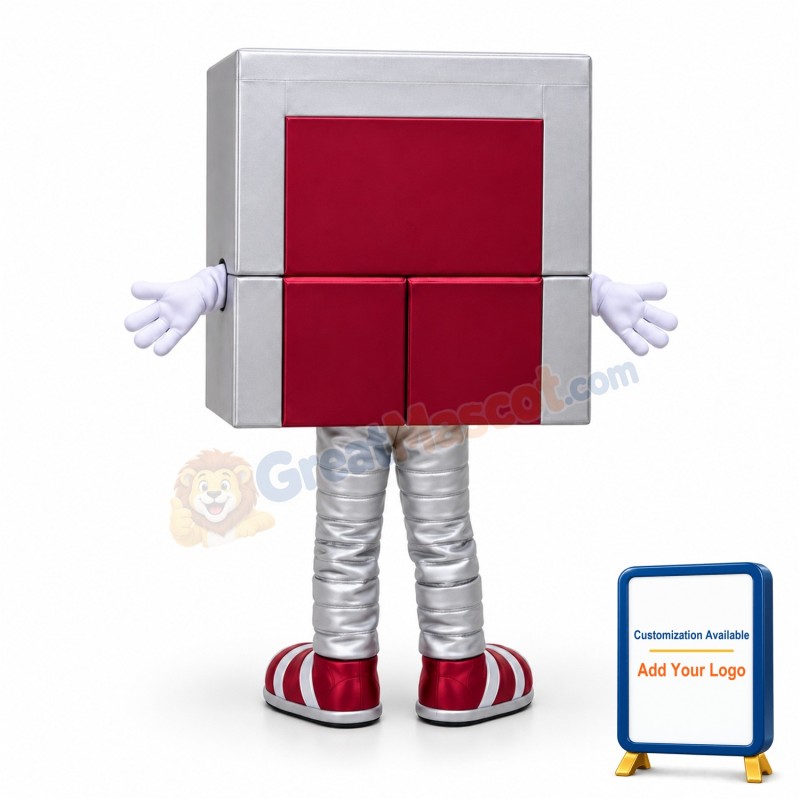 Lightweight Cartoon Red Radio Mascot Adult Costume