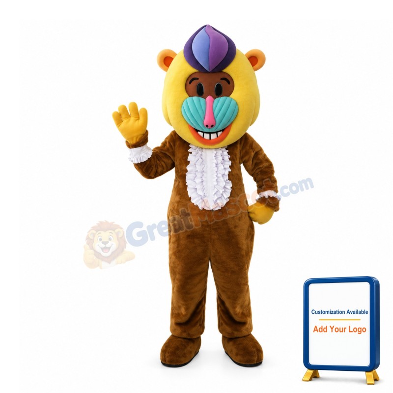 Mandrill Mascot Adult Costume