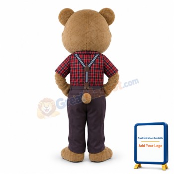 Mr. Brown Bear Mascot Adult Costume