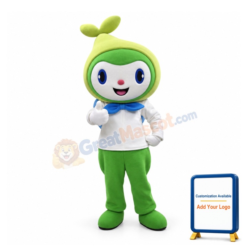 Green Elf Mascot Adult Costume