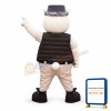 Friendly Bear In Frock Cartoon Mascot Adult Costume