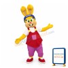 Pascoal the Lacta Easter Rabbit Mascot Adult Costume