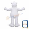 Smiling Big White Bear Mascot Adult Costume