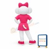 Pretty White Koala Girl Mascot Costume