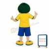 Friendly Green Hair Boy Mascot Costume