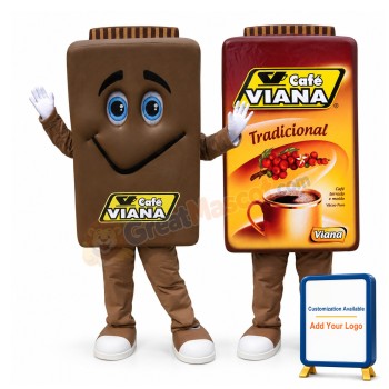 Lightweight Cartoon Coffee Box Mascot Costume