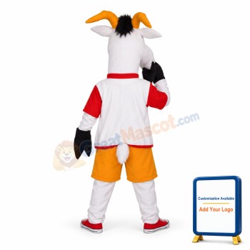 White Sheep With Long Face Mascot Adult Costume
