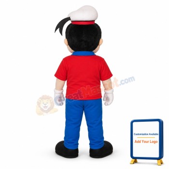 Friendly Navy Mascot Adult Costume