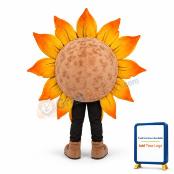 Adult Cartoon Sunflower Mascot Costume