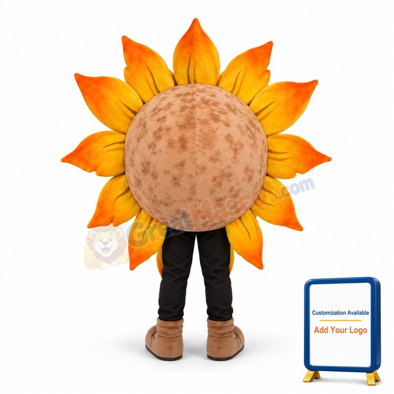 Adult Cartoon Sunflower Mascot Costume
