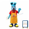 Blue Dog Wearing Apron Mascot Adult Costume