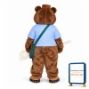 Cute Brown Lion With Brown Hat Mascot Adult Costume