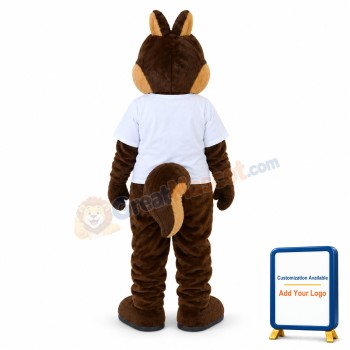 Adult Plush Brown Squirrel Mascot Costume