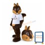 Adult Plush Brown Squirrel Mascot Costume
