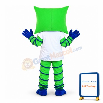 Green Pillow Cartoon Mascot Adult Costume