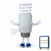 Huge Cartoon GE energy smart spiral CFL Mascot Adult Costume
