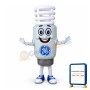 Huge Cartoon GE energy smart spiral CFL Mascot Adult Costume