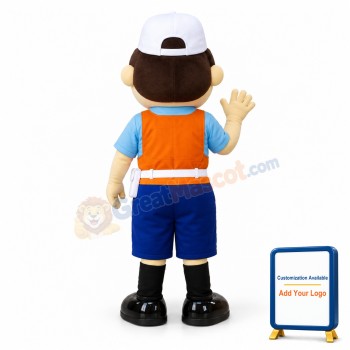 Friendly Customs Trainee Mascot Adult Costume