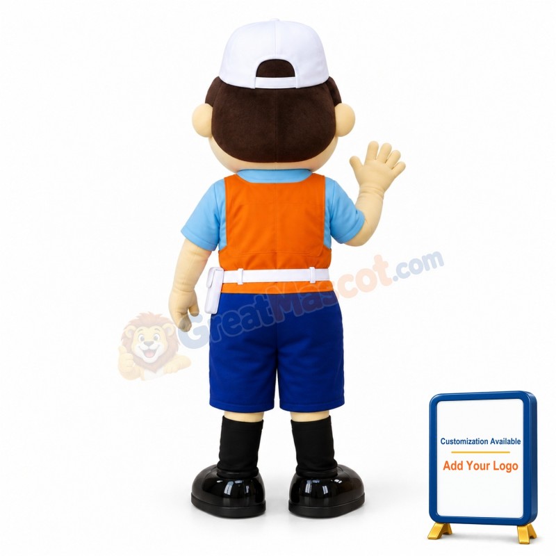 Friendly Customs Trainee Mascot Adult Costume