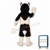 Adult Plush Black Husky Mascot Costume