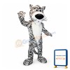 Adult Plush White Tiger Mascot Adult Costume
