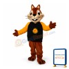 Smiling Red Squirrel Mascot Animal Fancy Dress Costume